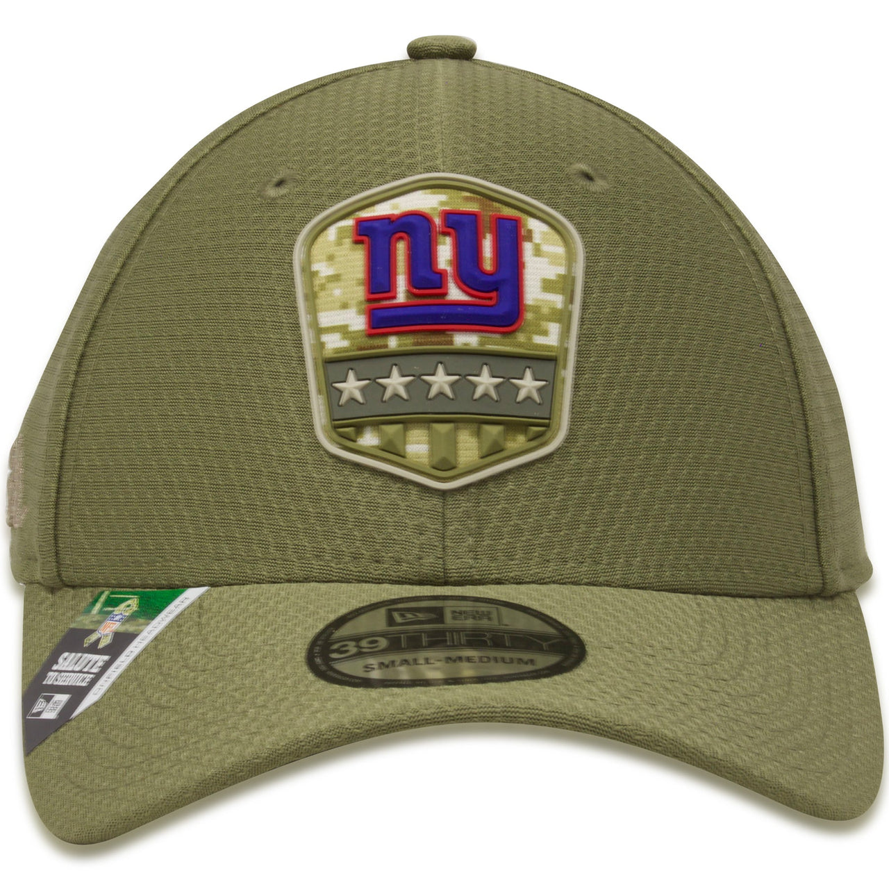 New York Giants 2019 Salute To Service On Field 39Thirty Stretch Fit Hat