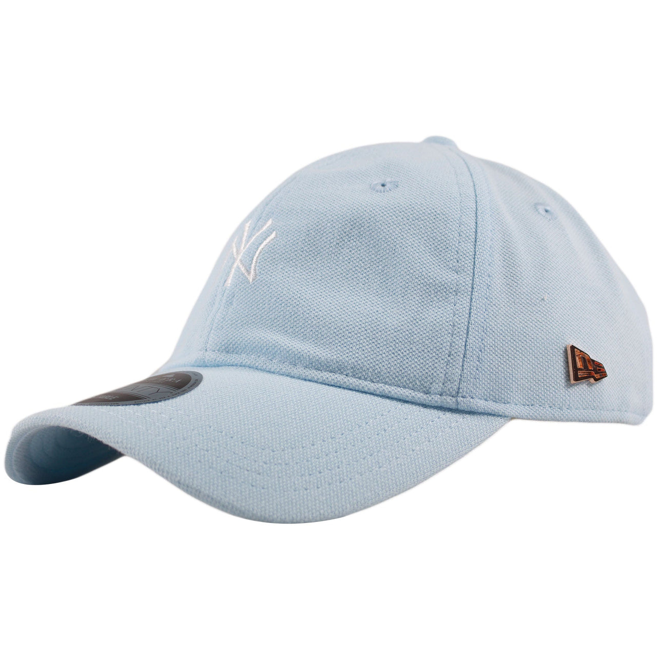 New York Yankees Black Label Micro Stitch Premium Light Blue Adjustable Dad Hat