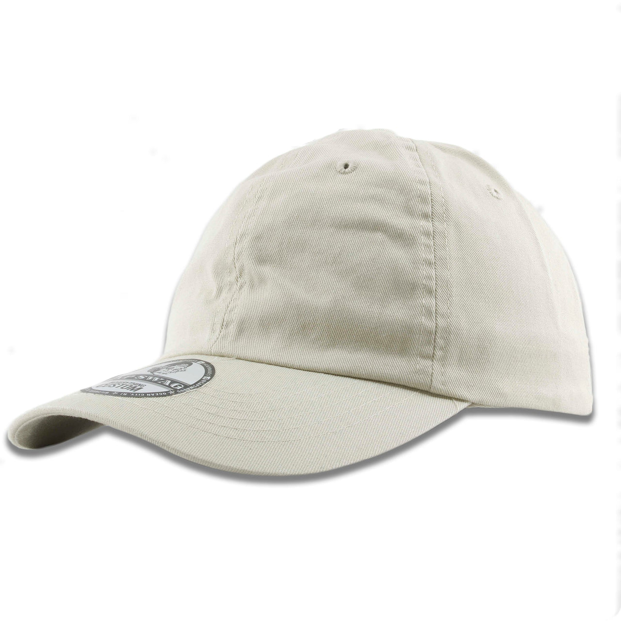 Ivory Blank Adjustable Dad Hat