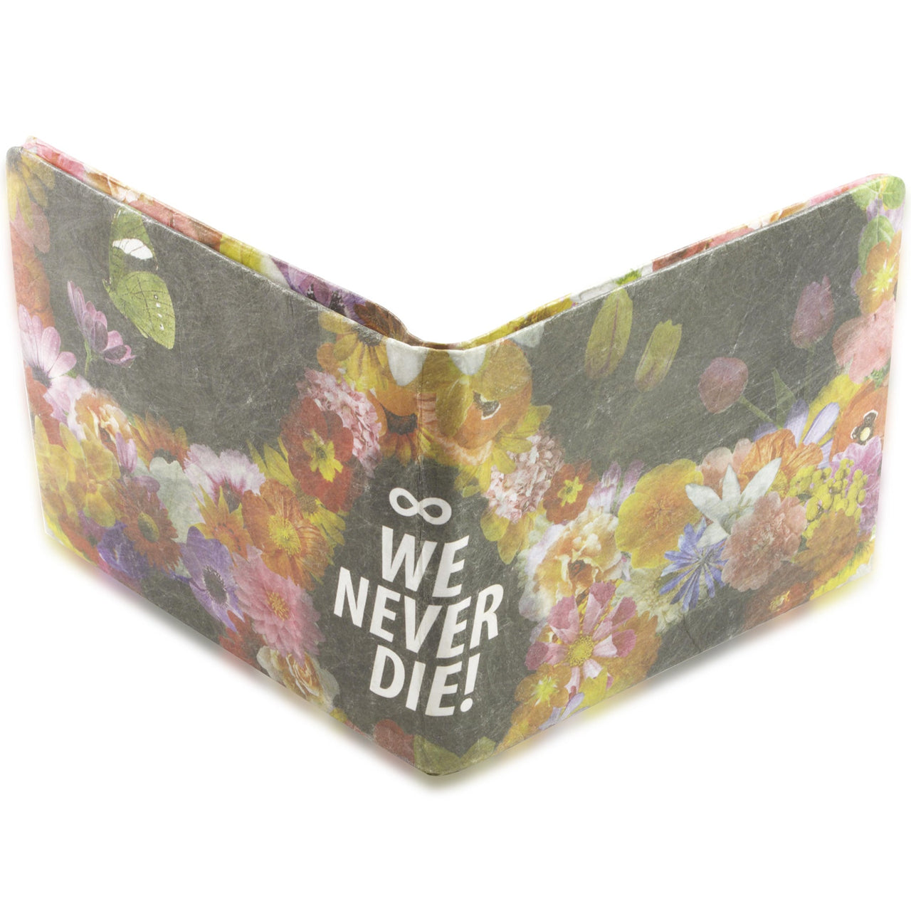 Chato Floral We Never Die Paper Wallet
