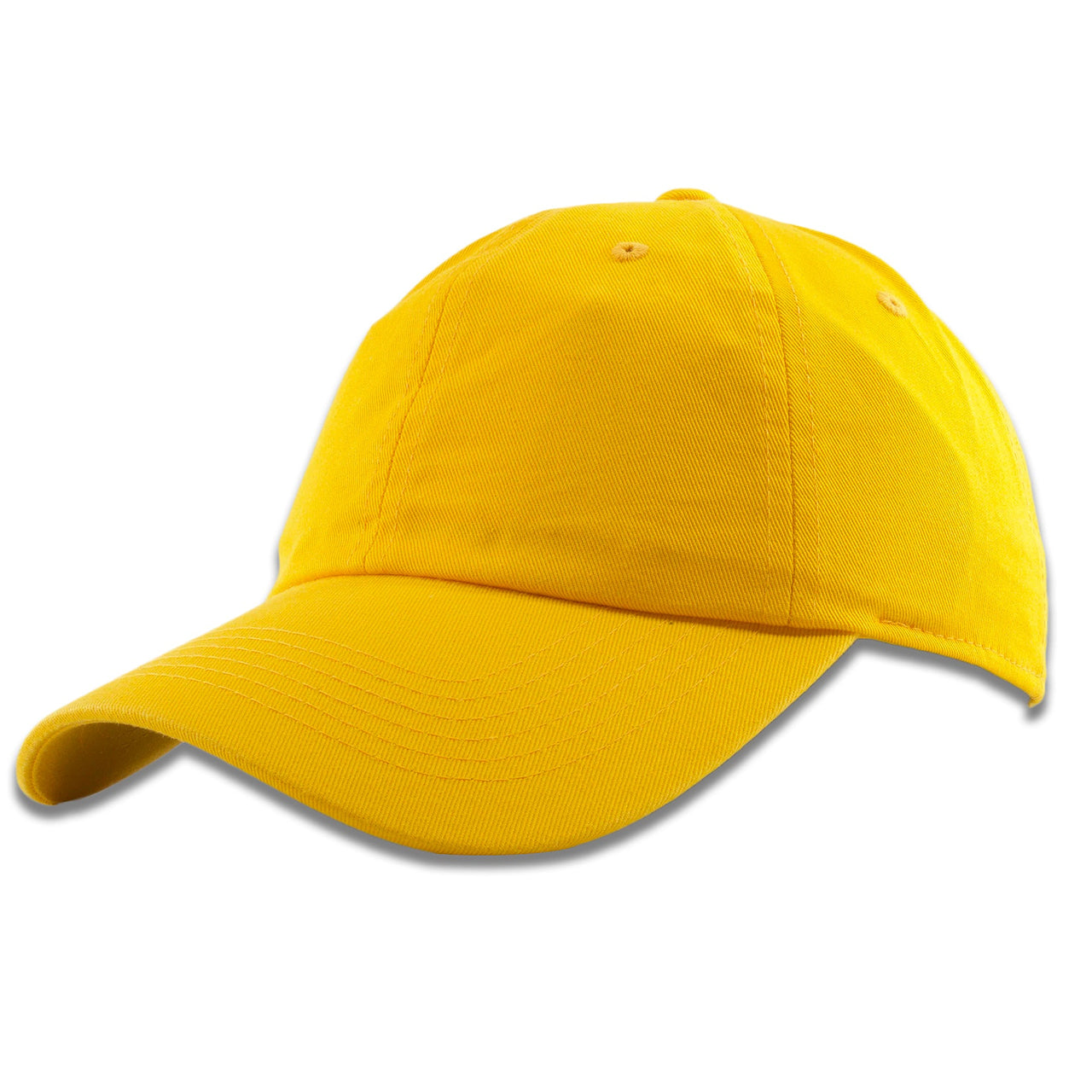 Yellow Blank Adjustable Dad Hat
