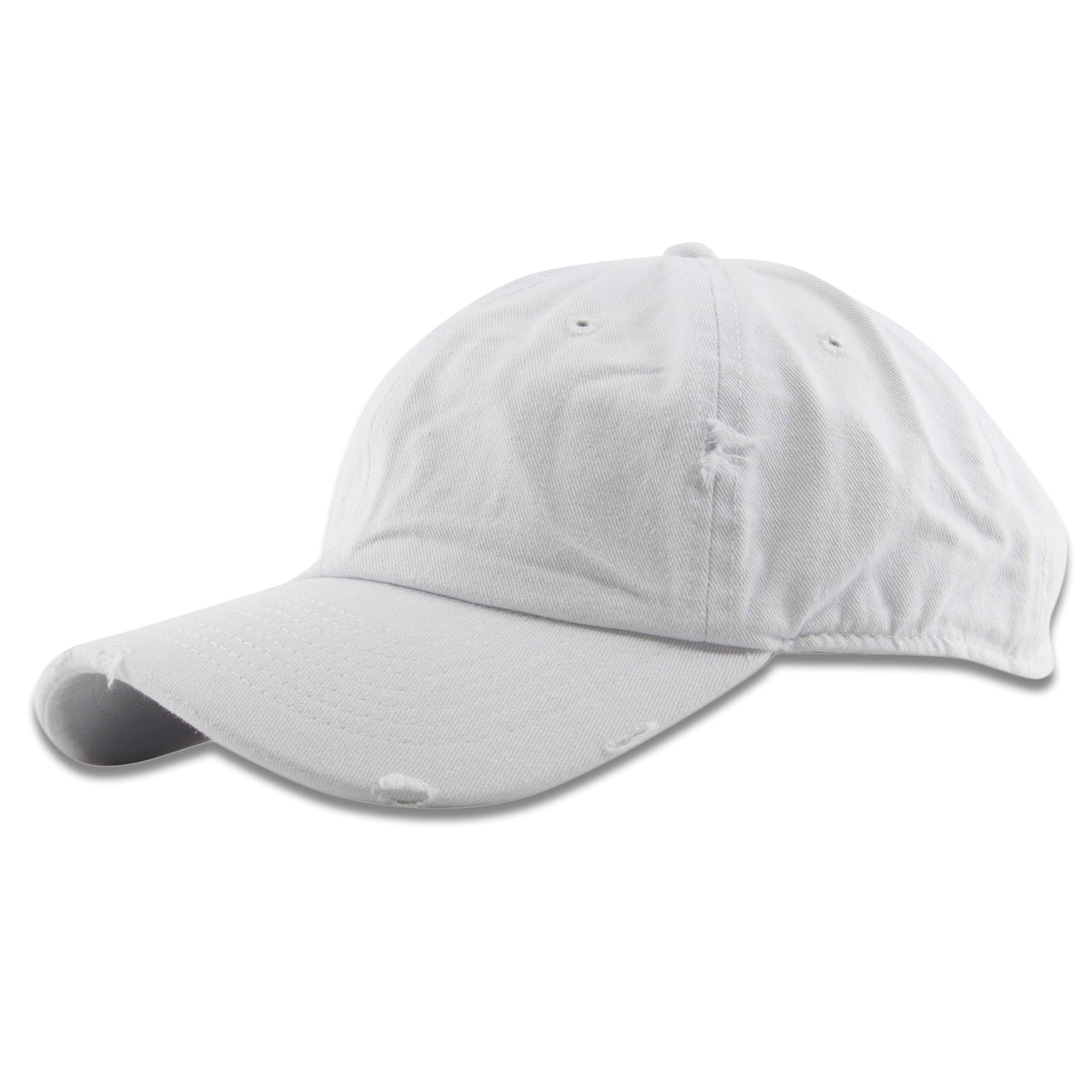 Foot Clan Blank White Adjustable Distressed Dad Hat