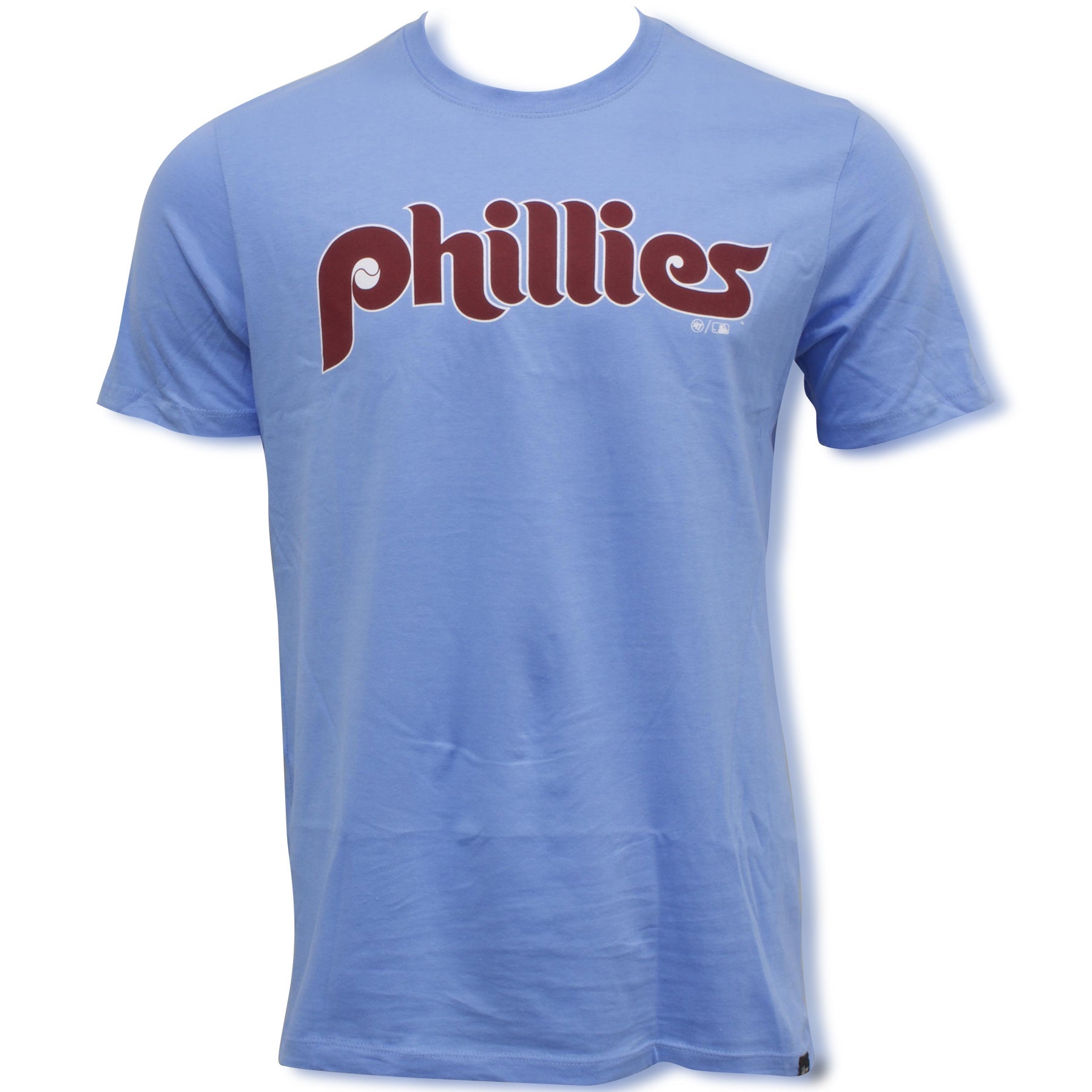 Philadelphia Phillies Retro Wordmark Light Blue T-Shirt