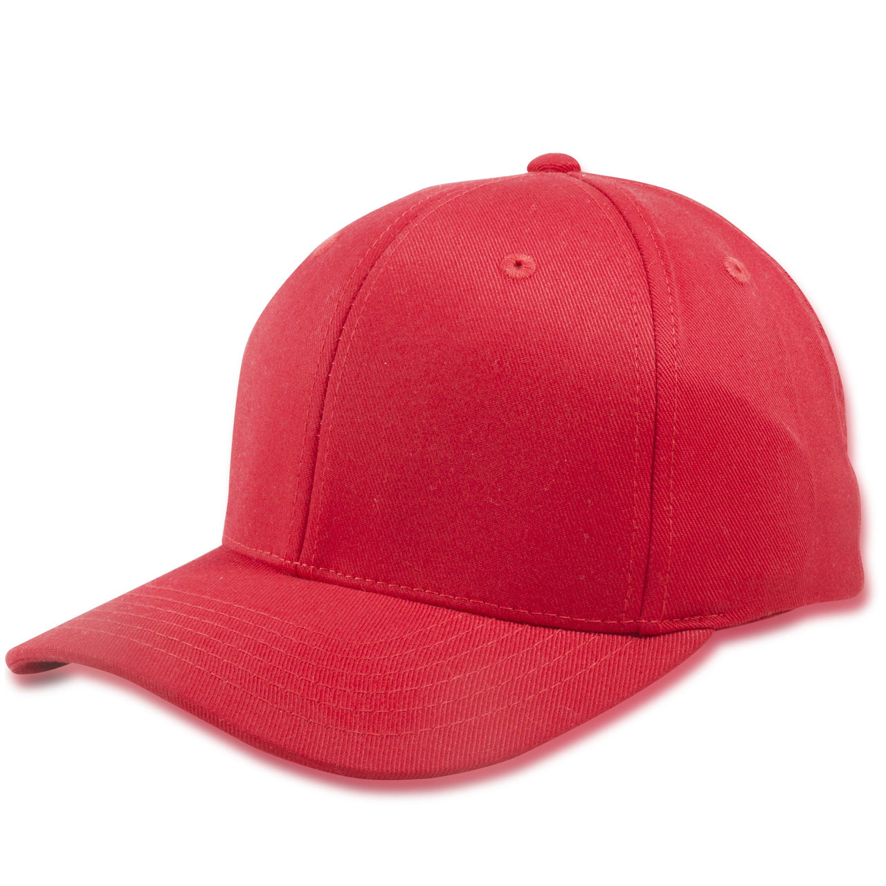 Red Blank Structured Flexfit Cap