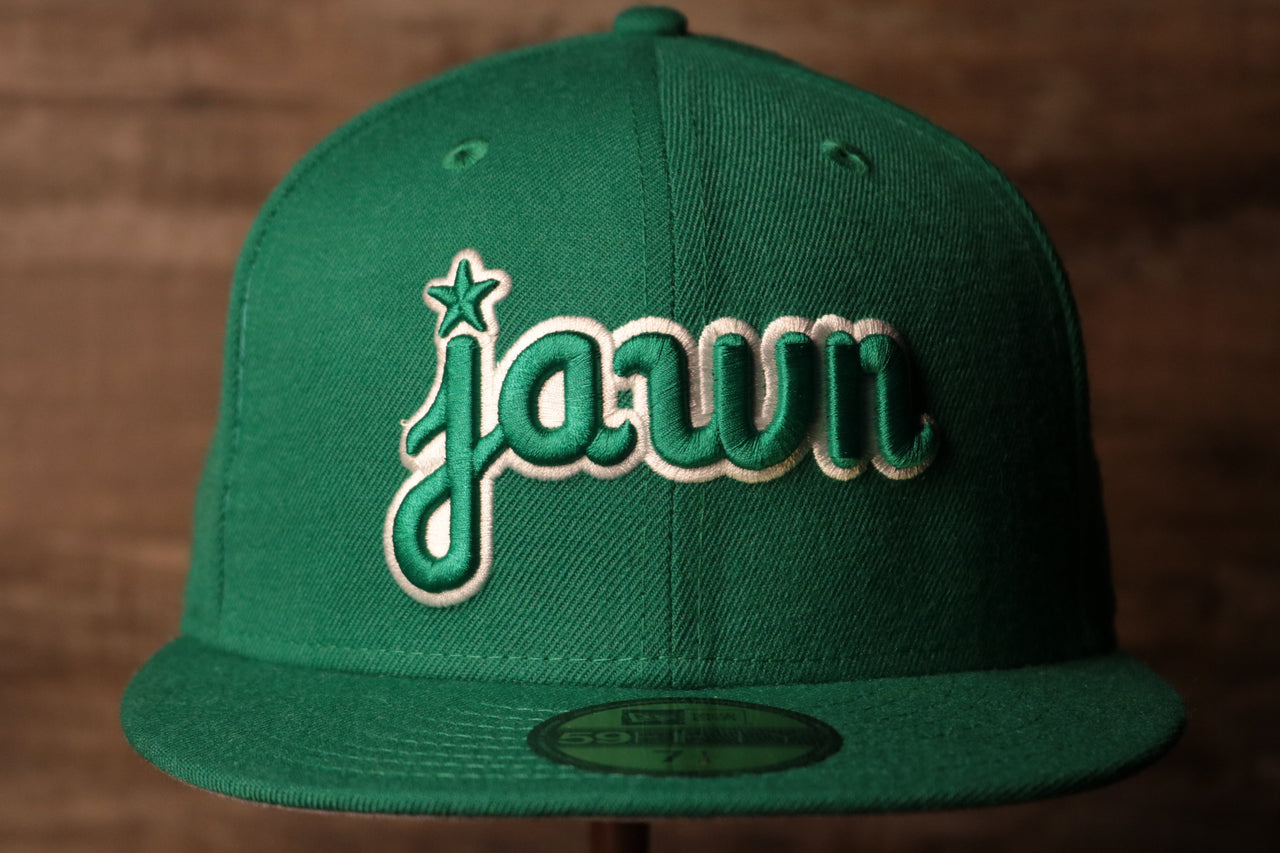 Jawn grey brim hat  | kelly green   Philly Jawn gray under brim hat | Grey under brim jawn hat birds kelly green