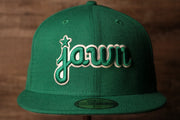 Jawn grey brim hat  | kelly green   Philly Jawn gray under brim hat | Grey under brim jawn hat birds kelly green