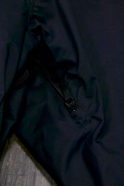 the underarm of the EMT | ASTM 1671 Pathogen Resistant EMT Jacket | Scotchlite Waterproof Mesh Lined Duty Jacket with Removable Vest unzips for bigger range of motion