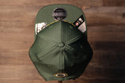 Packers 2020 Training Camp Snapback Hat | Green Bay Packers 2020 On-Field Green Training Camp Snap Cap the top of this cap is green