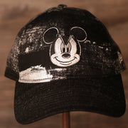 Mickey Mouse Black Dad Hat | Angry Mickey Mouse Black Dad Cap the front of this cap has the angry mickey mouse face on it