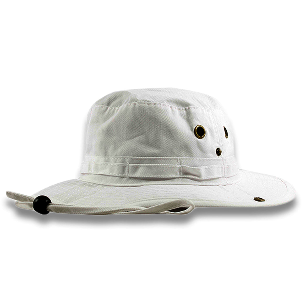 White Boonie Blank Bucket Hat