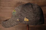 Packers 2020 Training Camp Flexfit | Green Bay Packers 2020 On-Field Grey Training Camp Stretch Fit  the wearers left side has the new era logo