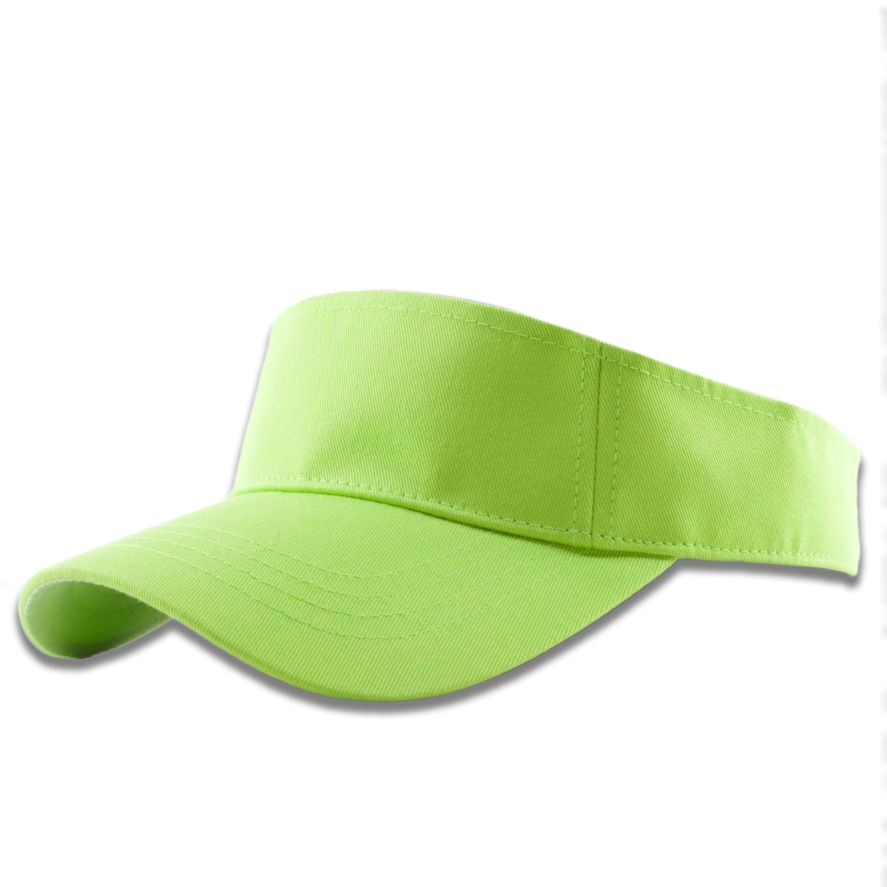 Lime Green Blank Adjustable Visor