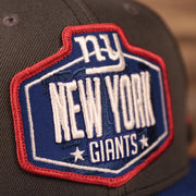 The New York Giants 2021 NFL draft mesh snapback 9fifty cap for the NY Giants.