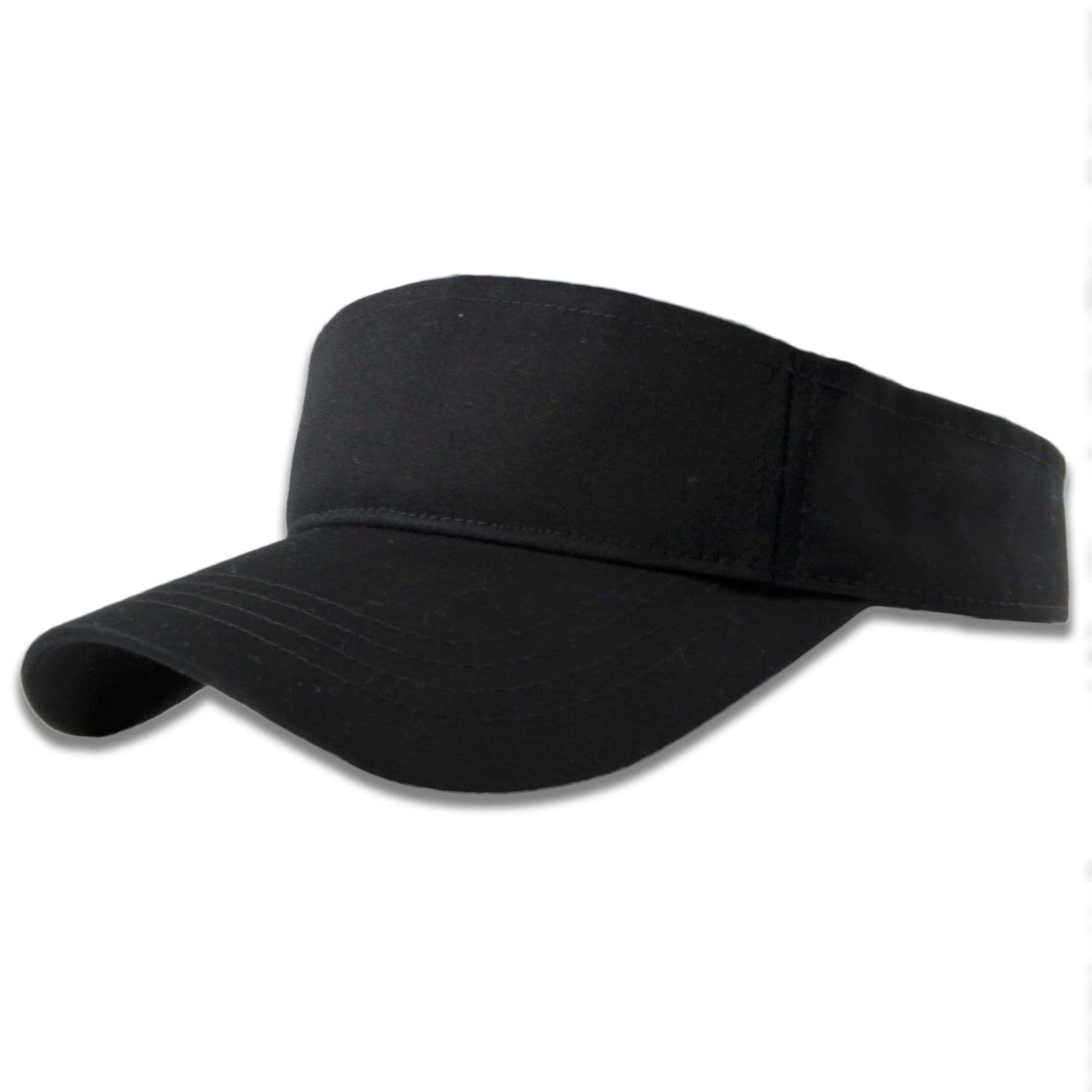 The black adjustable blank visor fits all head sizes
