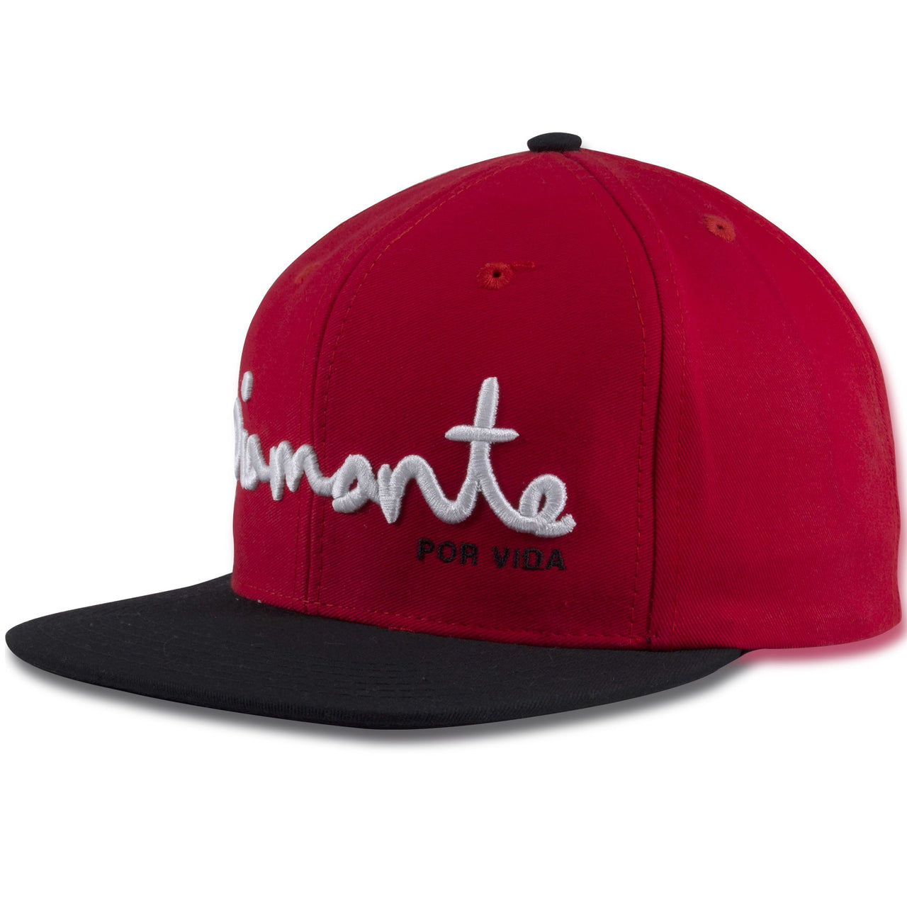 Diamond Supply Co Diamante PorVida OG Script Red on Black Snapback Hat
