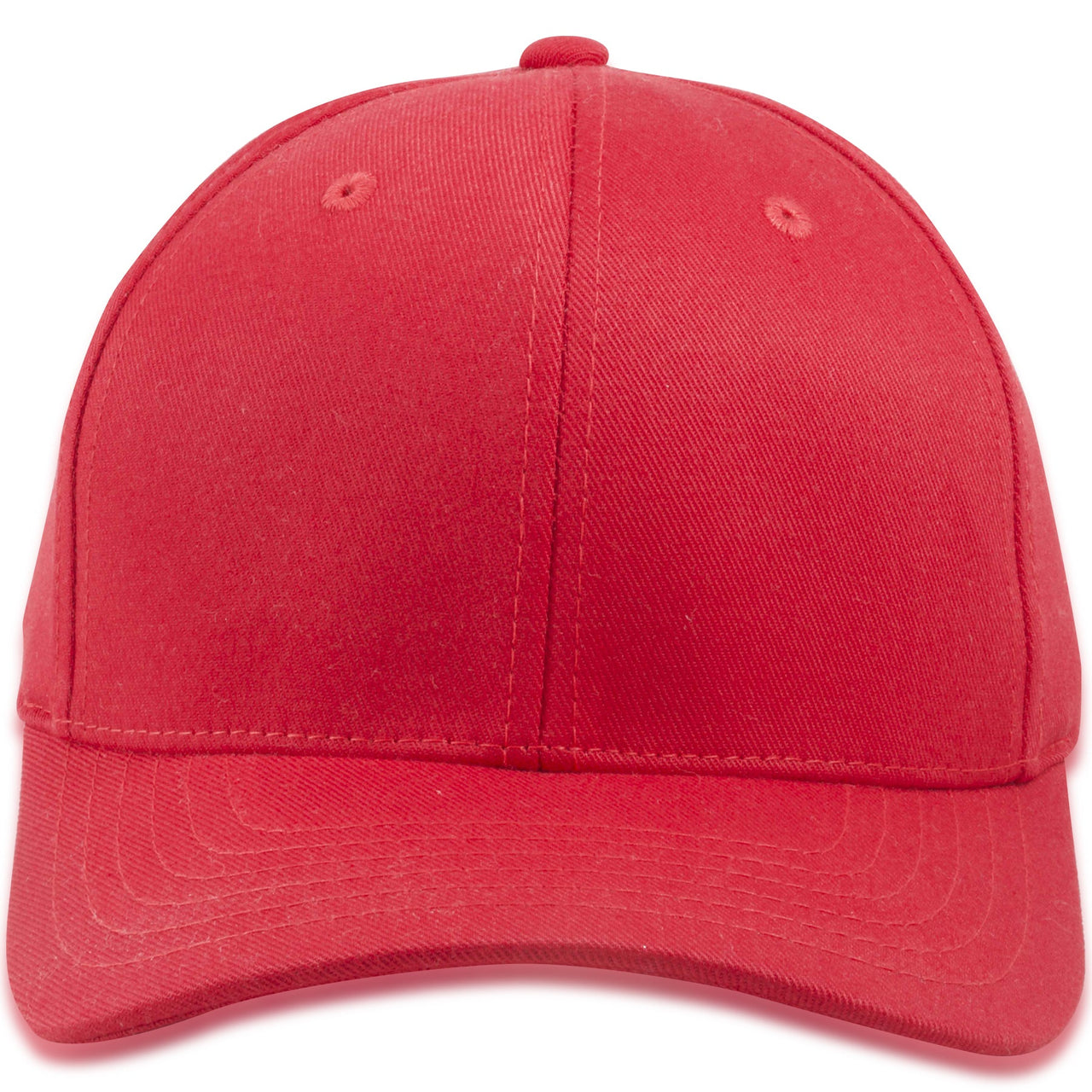 Red Blank Structured Flexfit Cap