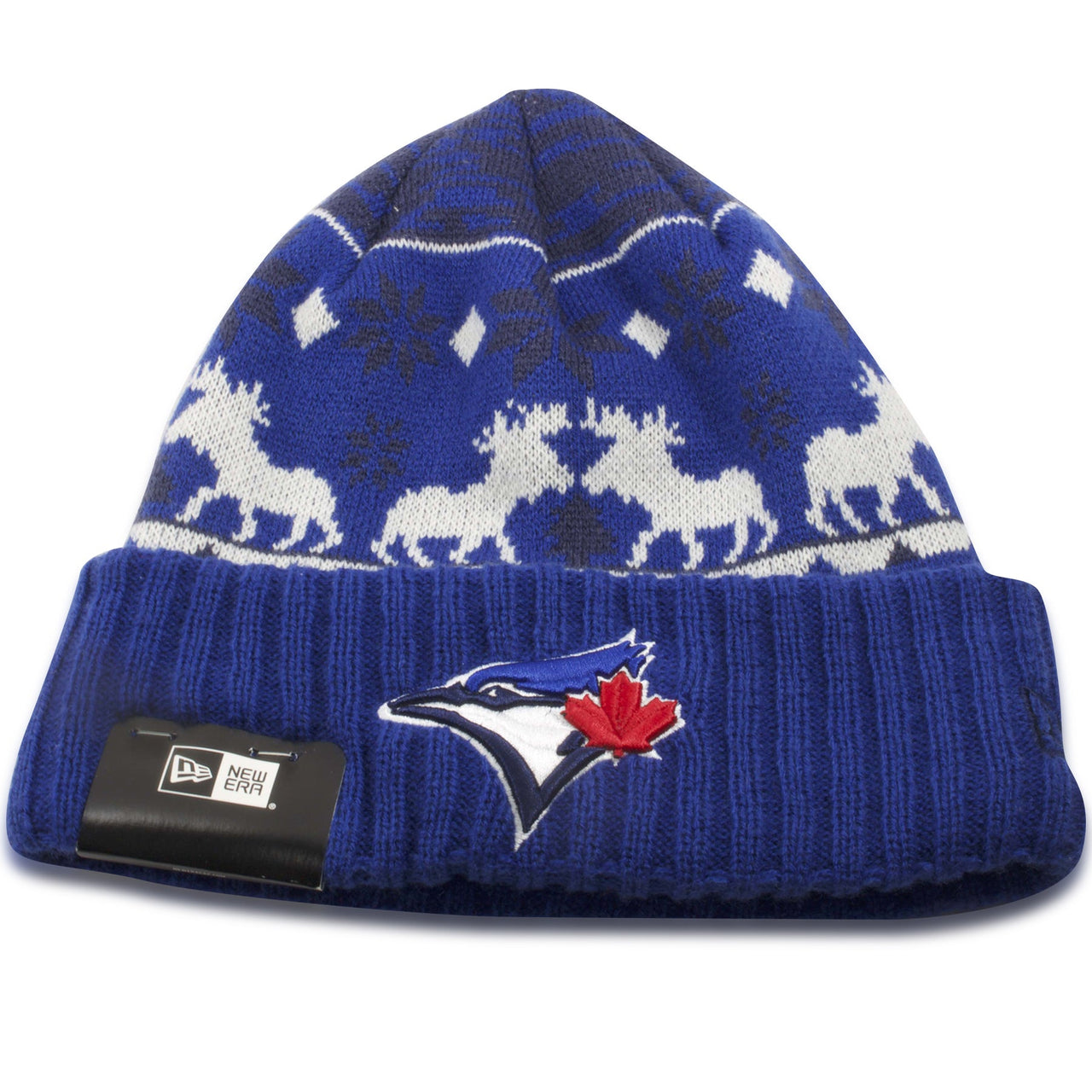 Toronto Blue Jays Ugly Sweater Winter Knit Beanie
