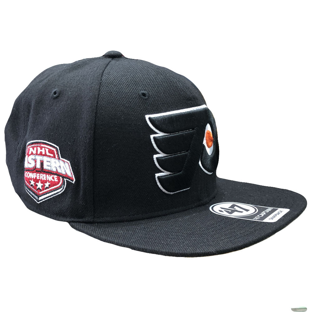 Philadelphia Flyers Eastern Conference Patch Black Snapback Hat