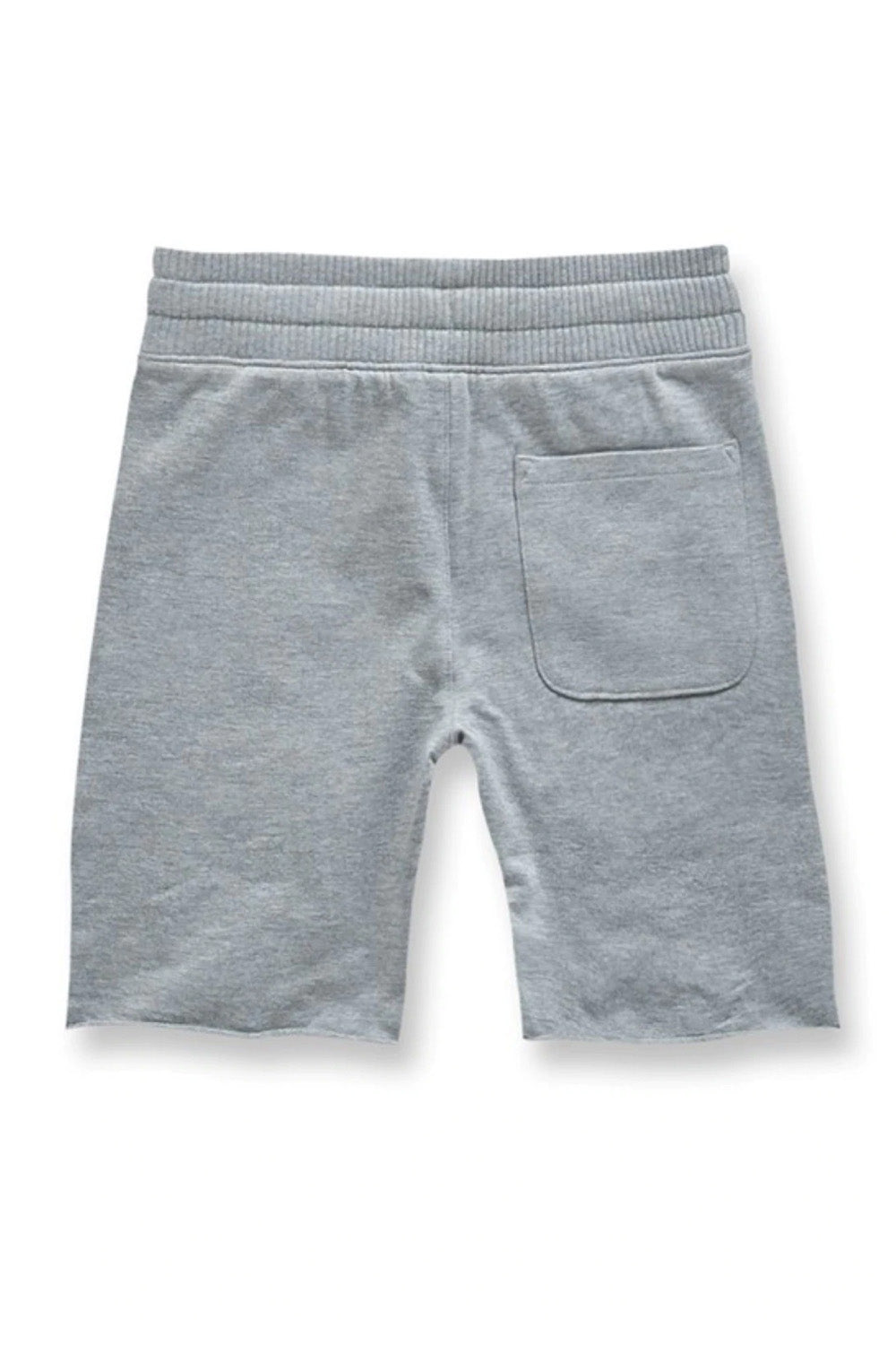 The backside of the Boy’s Fleece Shorts with Ribbings | Jordan Craig Heather Grey