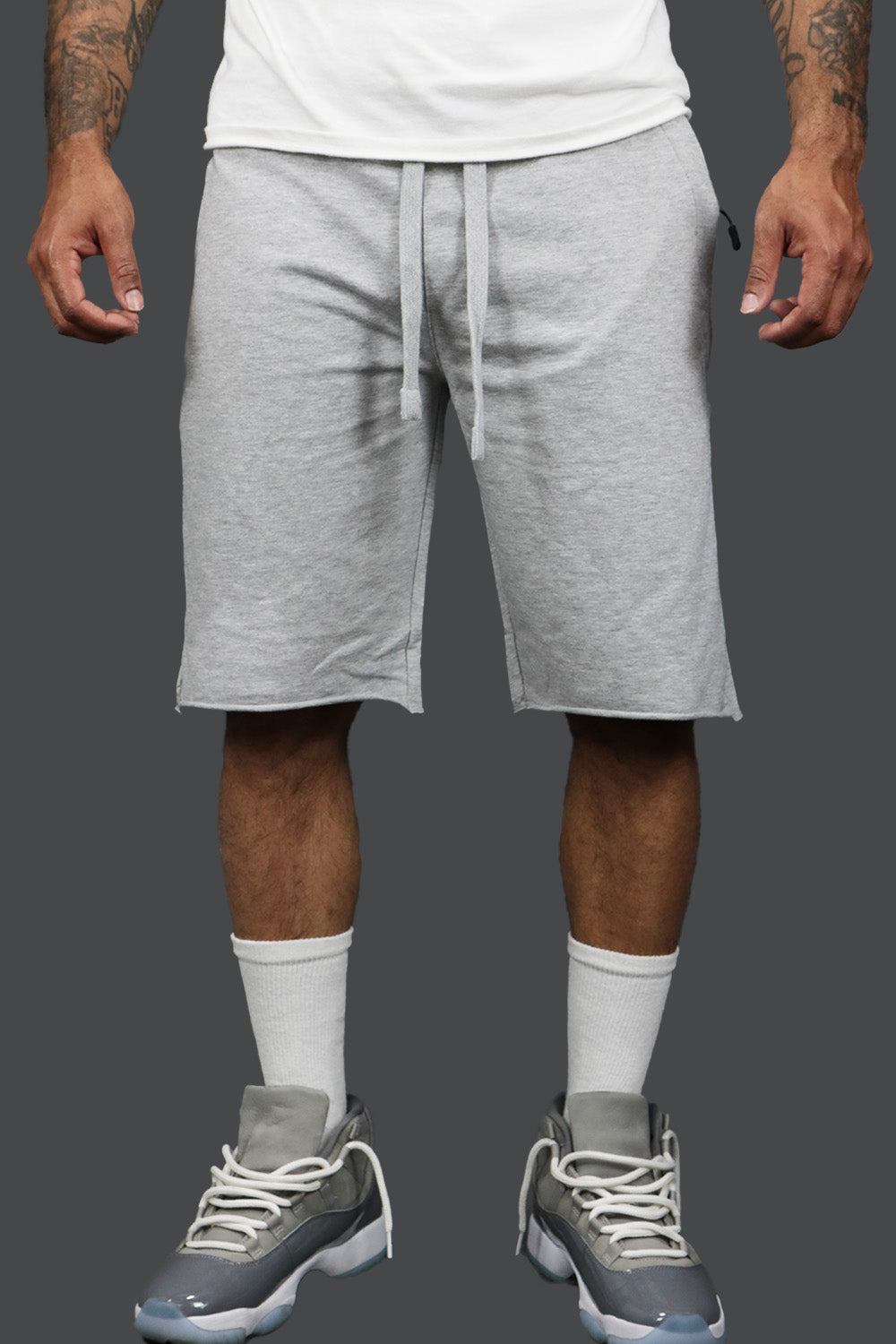 The Men’s Fleece Shorts with Zipper Pocket | Jordan Craig Heather Grey