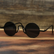 The Round Frames Black Lens Sunglasses with Black Frame