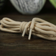The Solid Rope Natural Shoelaces with Natural Aglets | 120cm Capswag