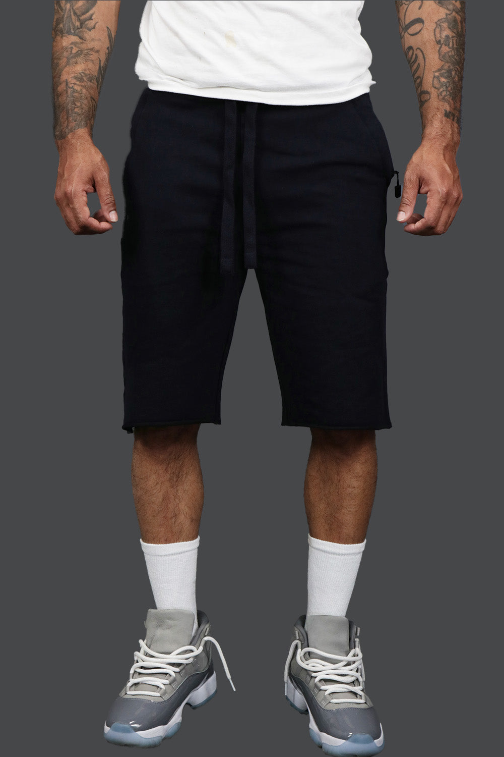 The Men’s Fleece Shorts with Zipper Pocket | Jordan Craig Navy