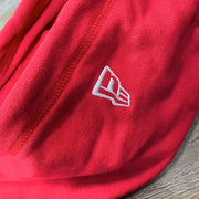 new era logo on the hood Philadelphia Phillies "City Transit" 59Fifty Fitted Matching Red Pullover Hoodie