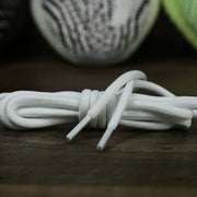 The 3M Reflective White Solid Shoelaces with White Aglets | 120cm Capswag